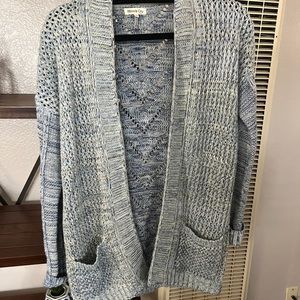 Baby Blue with Beige Cardigan